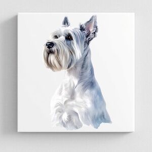 Schnauzer  Dog Canvas Wall decor any pet, send me your picture Personalized
